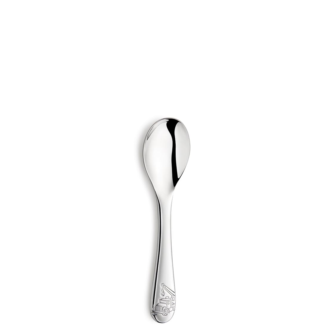 Kuppels Set di posate per bambini da cantiere, 4 pezzi, in confezione regalo, a partire dai 4 anni, in acciaio inox 18/10, forchetta e coltello, cucchiaio e cucchiaino, lavabile in lavastoviglie e