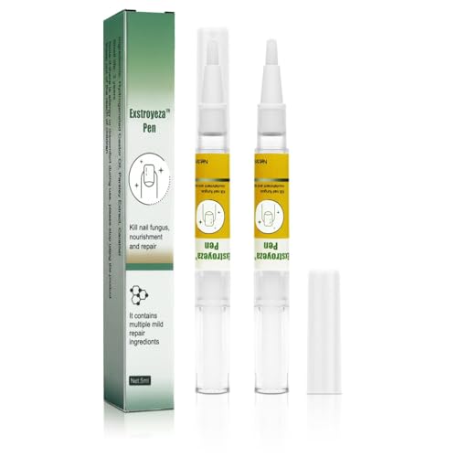 Pluma del Cuidado de Uñas,2 Piezas Endurecedor de Uñas Set,Tratamiento de Uñas Pen,Cuidado de las Uñas Pen,Reparación de Uñas Pluma para Reparar las Uñas Rotas,Productos para el Cuidado de Uñas