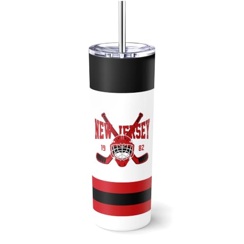 Image of ANTKING New Jersey Tumbler 20oz Travel Mug Custom Name Number Gifts | Stainless Steel Insulated Coffee Cup for Men Women