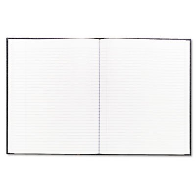 Cuaderno ejecutivo grande con tapa, 10 34 x 8 12, carta, cubierta negra, 75 hojas