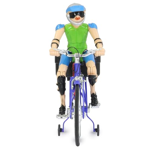 JAMARA 402090 - Fahrrad mit Sound - Beweglicher Kopf, realistische Tretbewegung, Musik, Licht