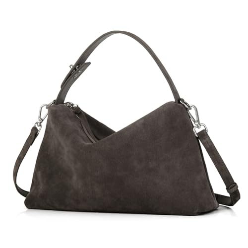 DONNAIN Suede Leather Crossbody Bag for Women