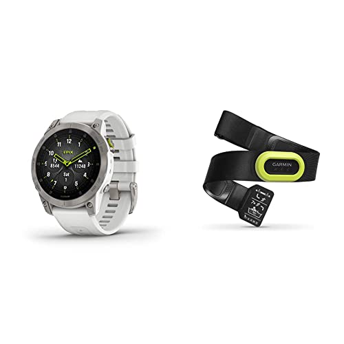 Garmin epix Gen 2, Premium Active smartwatch, Health and Wellness Features, Touchscreen AMOLED Display, Adventure Watch & HRM-Pro, Premium Heart Rate Monitor Chest Strap, Black