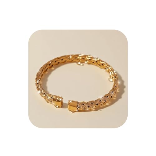 Gold Bracelets for Women Non Tarnish,Adjustable Gold Cuff Bracelet for Women,Open Wide 18K Plated Gold Bangles for Women Trendy,Waterproof Jewelry for Daily Wear,Dainty Bangles Bracelets Accessories