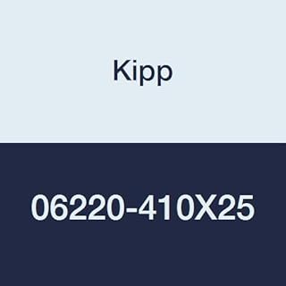 Kipp 06220-410X25 Black Thermoplastic/Steel Star Grip, M10 External Thread, Style L, Metric, 40 mm Diameter, 25 mm Screw Length, 25 mm Height, Black Cap Color (Pack of 10)