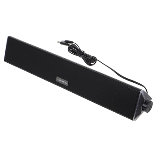 Mipcase Barra de Sonido USB con Iluminación RGB para PC y Portátil Altavoz Cableado y Diseño para Escritorio y Monitor Audio Claro para Multimedia