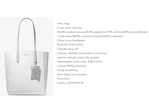 Image of Michael Kors Vincent Large Saffiano Leather Tote Bag with Card Case