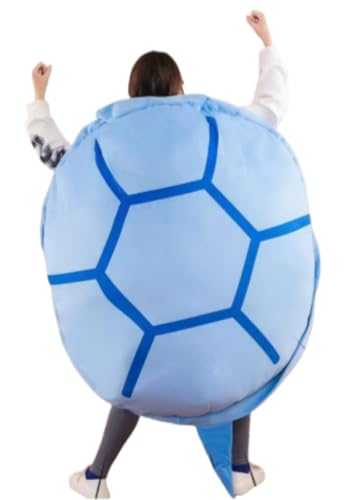 Zdaqian カメ パジャマ 亀枕 亀の甲羅クッション 座布団 座椅子 亀の甲羅 抱き枕 動物衣装 ぬいぐるみ 着用可能 特大サイズ ソファー 着用可能 背もたれ 磨耗に強い コスプレイ 子供から大人まで ロールプレイング (サイズ: 160m,ブルー)