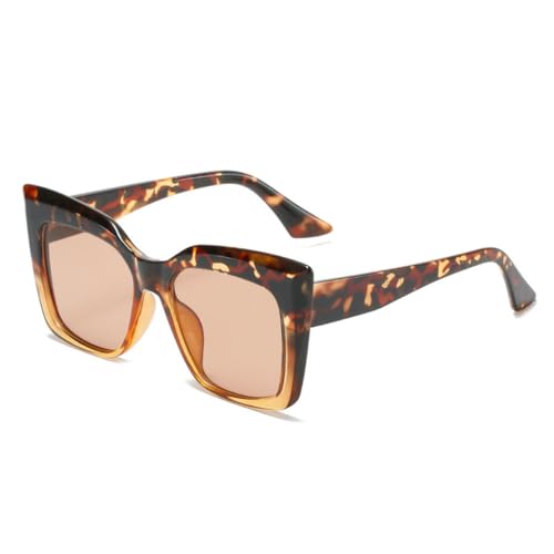 Lunettes léopard colorées surdimensionnées pour illuminer vos tenues d'été en terrasse