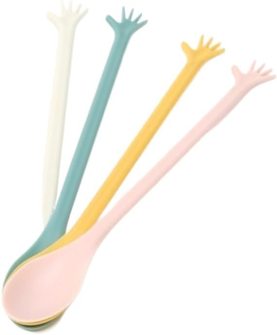 Spoons, Spoons 4-pack Creative Two-in-one Coffee Stirring Spoon Small Spoon Dessert Spoon Seasoning Spoon Stirring Stick