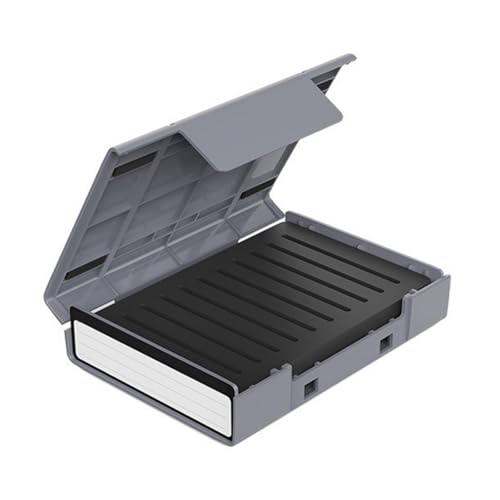 Scatola organizer per dischi rigidi in ABS supporta da 10 x 6.3 cm o 2.5 x 8.9 cm o per 10 custodie per custodia per il trasporto di