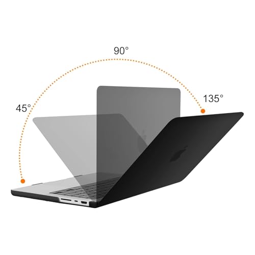 Image of MOSISO Compatible with MacBook Pro 14 inch Case 2025 2024 2023 2022 2021 M5 M4 M3 M2 M1 A3434 A3112 A3185 A3401 A2918 A2992 A2779 A2442, Hard Shell&Keyboard Cover&Screen Film&Pouch,Black