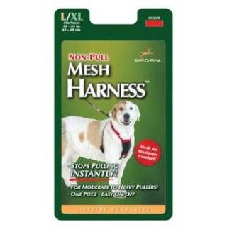 SPORNNon Pulling Mesh Harness L Red