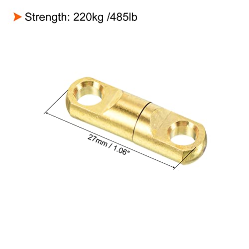PATIKIL Fishing Heavy Swivel, 10Pcs 485lb Copper Bearing Wind on Terminal Tackle for Big Game Fishing Golden - Image 2