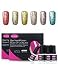 CLAVUZ Starry Gel Polish 6pcs Soak Off Super Bling Gel Nail Lacquer Set Glitter Nail Art Manicure New Starter Gift Kit