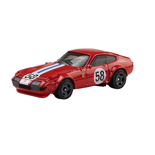 Image of Hot Wheels Toy Ferrari Cars, Die-Cast 5-Pack in 1:64 Scale, Officially Licensed Set of 5 Ferrari Collectible Vehicles for Play or Display