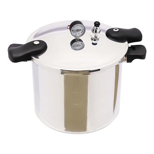 Pressure Cooker 22Litre schnellkochtopf in Luxus-Digitalmanometer Einmachen&Wasserbad-Einkocher Druckmesser&Druckregler für alle Herdarten