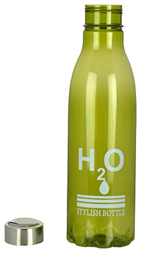 Image of Plastic Water Bottle, 1-Piece, 1 Liter, Green (EUB-1000-San Pareil-Green-SS-Cap)