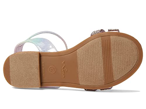 NINA Girl's Cameena (Toddler/Little Kid/Big Kid) Pastel Rainbow Coated Glitter 4 Big Kid M3