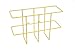 MSDS Binder Rack 4", Yellow wall mountable, RTK Holder for 3 Ring (not included)