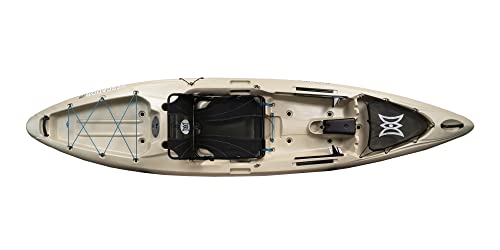 Image of Perception Pescador Pro 12 | Sit on Top Fishing Kayak with Adjustable Lawn Chair Seat | Large Front and Rear Storage | 12
