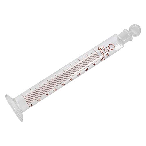 UKCOCO Cilindros de Medição Graduados de Vidro Com Plugue Cilindros de Borosilicato de 100Ml para Ex