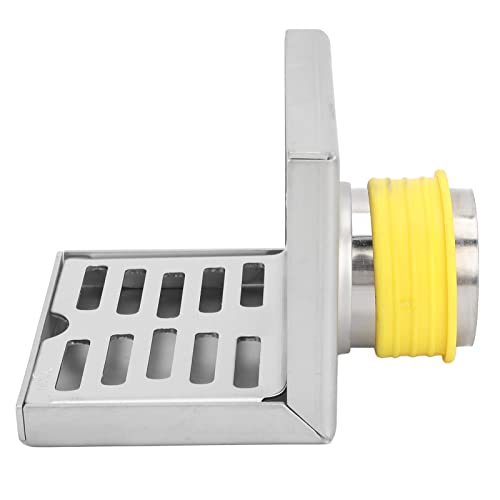 Ejoyous Square Corner Floor Drain, Anti-rust Anti-wear L Shape Stainless Steel Bathroom Tile Insert Floor Drainer - Image 4