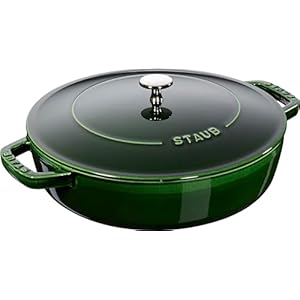 STAUB 40511-478-0 Cast Iron Chistera 28 cm Basil Green
