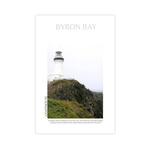 Poster de voyage en Australie Byron Bay décoration salon 40x60