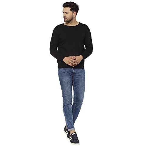 Image of Mack Jonney Fleece Round Neck Sweatshirt for Men (Pack of 2)-SW RN BLK RST 02-P