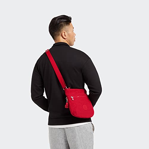 Kipling womens WomenÃ‚â€™s Arto Bag, Lightweight Everyday Purse, Casual Nylon Shoulder crossbody bag, Red Rouge, Medium US by Kipling - Used condition - Image 2