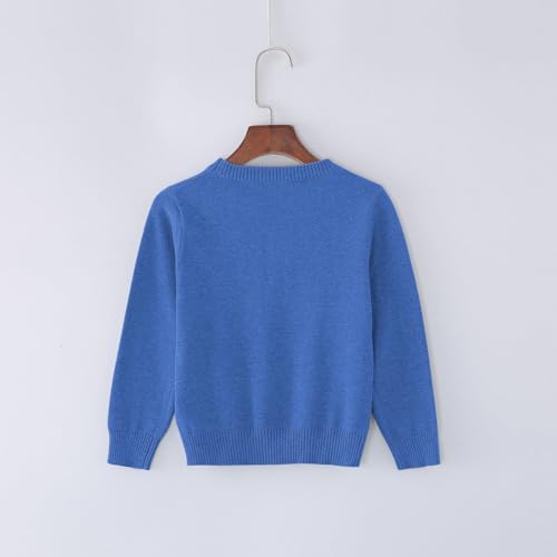 Kids Knit Pullover Sweater Loose Soft Crew Neck Sweater Clothes Boys Girls Fall Casual Lined Sweatshirts Tops Clothes2