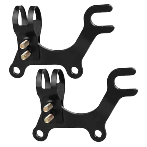 Mikikit 2Pcs Adjustable Bicycle Disc Brake Bracket Adapters Conversion Kit for Upgrading Standard Bikes to Disc Brake Systems
