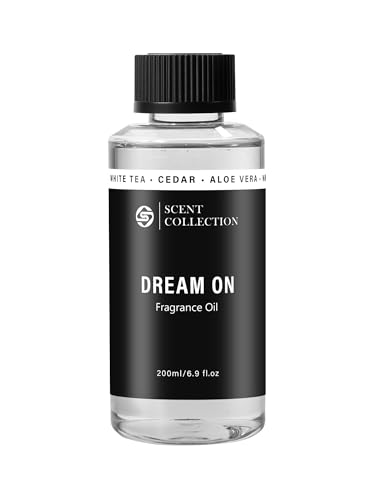 Luxury Hotel Scent Dream On 200ml Diffuser Oil Waterless Essential Aromatherapy for Cold Air & Car Diffusers Long Lasting Refill for Large Room & Home - Signature White Tea (200ml/6.76Fl oz)