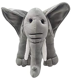 Galaxy Soft Toys Plush Stuffed Elephant Wild Animal for Kids Boys Girls Large Size Teddy Cute Kids Birthday Gift (28cm, Dark Gray)