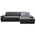 Produktbild Cavadore Schlafsofa Mistrel mit XL-Longchair, Ecksofa mit leichter Fleckentfernung dank Soft Clean, geeignet für Haushalte mit Kindern, Haustieren, 273 x 77 x 173, dunkelgrau