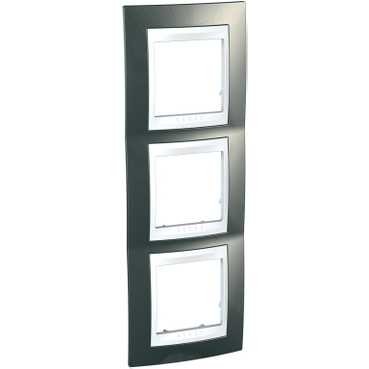Schneider elec ppm - pmu 24 24 - Marco 3 elementos vertical polar/cava unica plus Cover