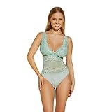 Cosabella レディース Pret a Porter Curvy Teddy, ヴェルデウンブリア/アディグリーン, X-Large