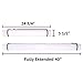 (2 Pack) White Expandable Poster Tube with Strap - Storage Tubes with Caps and Labels for Use as Document Tubes, and Blueprint Tube Holders - Poster Tube Carrier Expands from 24.75