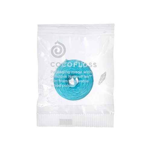 Image of Cocofloss Woven Dental Floss Refill, Dentist-Designed Oral Care, Delightful Mint, Waxed, Expanding, Vegan, Kid-Friendly String Floss with Coconut Oil, 1 Refill Spool (33 yd)