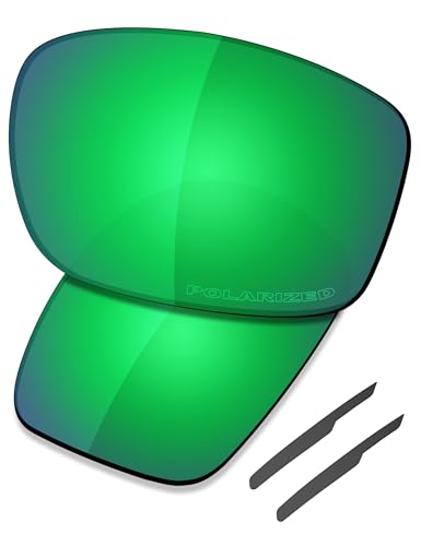 Image of SAUCER Premium Replacement Lenses & Earsocks for Oakley Siphon OO9429 | UV400 Protection, Anti-Scratch, Precise Fit & Enhanced Clarity Sunglasses High Defense - Jade Green Polarized