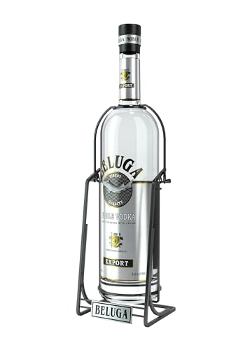 Beluga NOBLE (1 x 3000ml) im Geschenkkarton mit Wiege, Premium-Vodka aus Montenegro mit feinstem Bio-Getreide und reinem Quellwasser, 40 Prozent Volumen