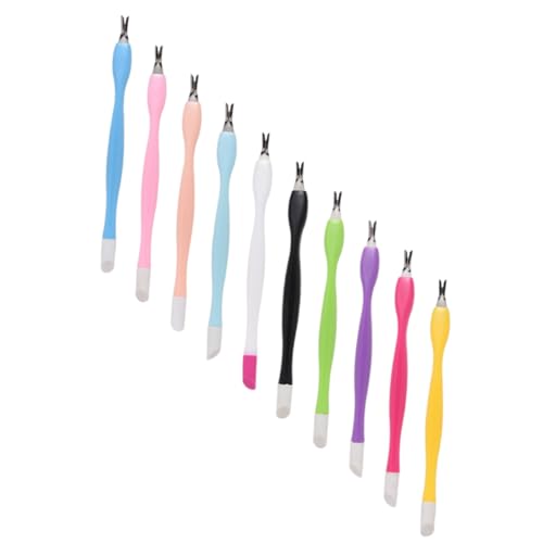 FOYTOKI Nail Care Tools 50pcs Cuticle Remover Pusher Forks Trimmer Set Random Style