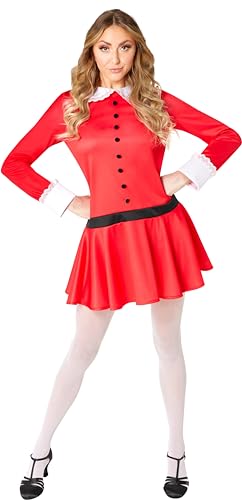 Robe Willy Wonka Veruca Salt Rubies pour femme costume de cinéma