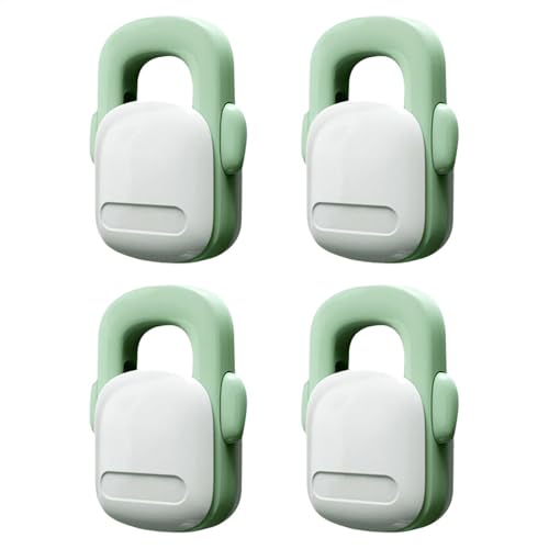 Bloqueo infantil para frigorífico, paquete de 4 unidades de seguridad infantil para frigorífico, seguro para niños, seguro para el horno y la cocina, cerraduras resistentes al calor para lavavajillas