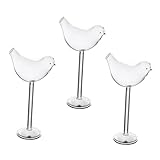ULTECHNOVO 3Stücke Teiliges Design Cocktailglas Transparente Weingläser für Kreative Cocktails für Partys und Besondere Anlässe und Wiederverwendbar