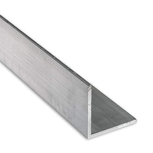 Randall Manufacturing Aluminum Angle, 1 1/2" Wide x 1/16" Thick, 6063 Alloy T-6 Temper, 2 FT Long, Silver, Industrial Grade, Angle