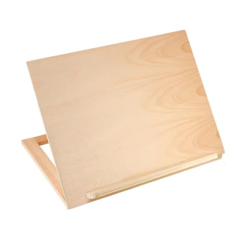 Gitohoni Caballete de Mesa Caballete para Arte Tablero Ajustable Ligero Madera Adecuado para Clases Taller Artistas Jóvenes Regalo Y Decoración Espacio Creativ, Caballete Individual