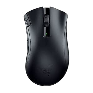 Razer Bluetooth DeathAdder V2 X Hyper Speed: Award-Winning Ergonomic Design with 16000 DPI - Ultra-Fast Hyper Speed Wireless Ergonomic Gaming Mouse - 235hr Battery Life - RZ01-04130100-R3A1, Black : Amazon.in: Video Games