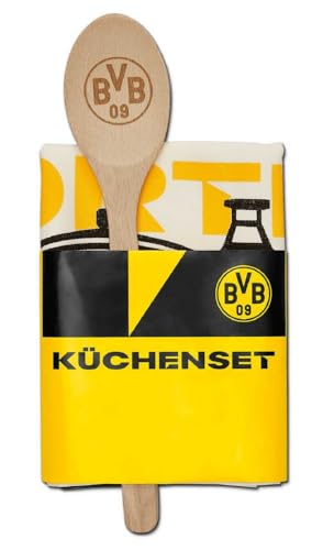 Borussia Dortmund Unisex – Erwachsene BVB Küchenset, Mehrfarbig, Einheitsgröße Borussia Dortmund Unisex – Erwachsene BVB Küchenset, Mehrfarbig, Einheitsgröße